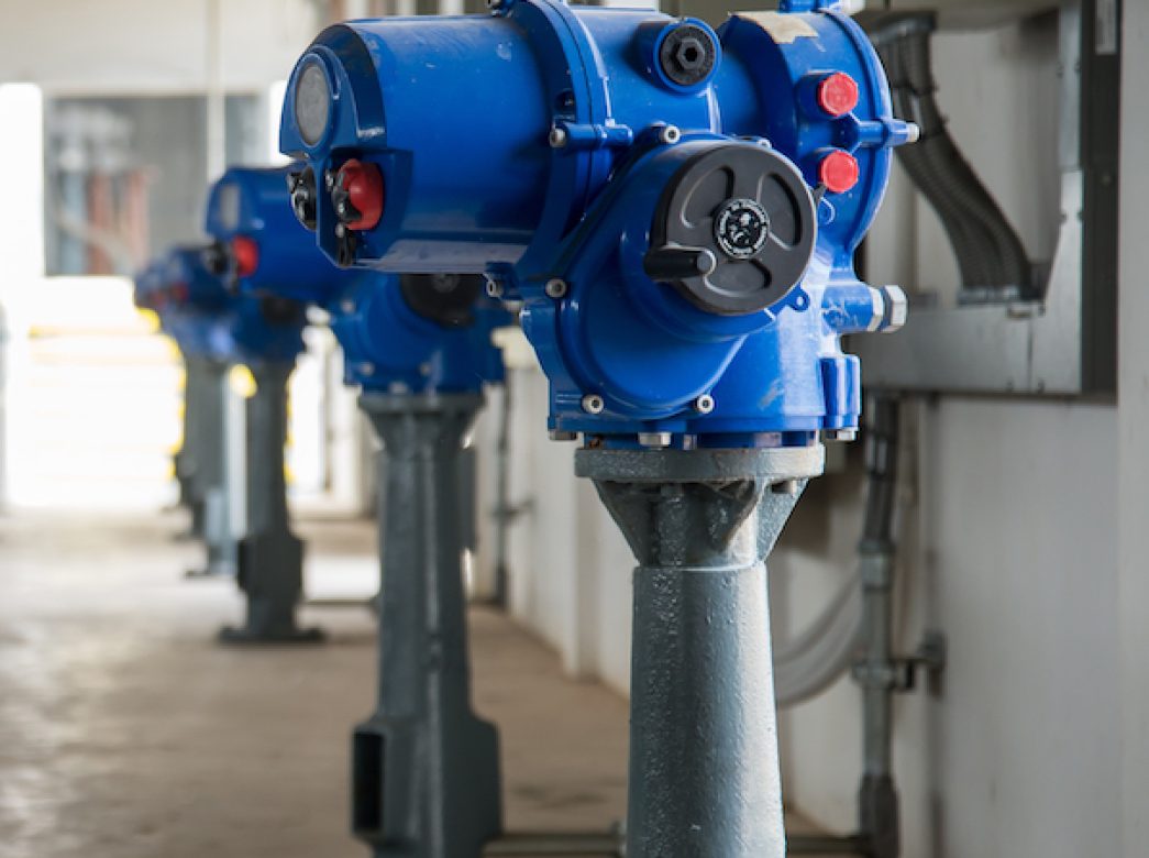 electric-valve-actuator-TECO Water treatment process and Water treatment plants of the Waterworks in Thailand.
